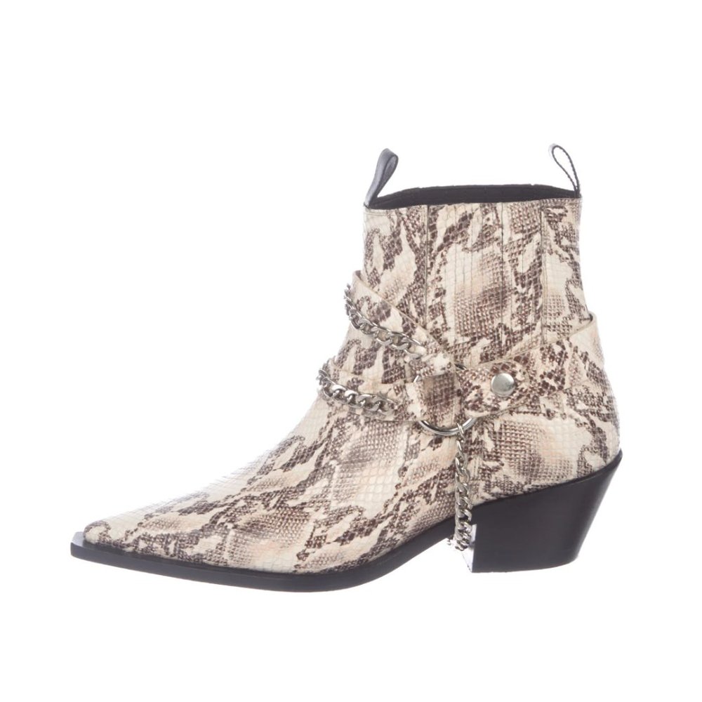 Anine Bing Embossed Ankle Boots